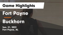 Fort Payne  vs Buckhorn  Game Highlights - Jan. 21, 2022