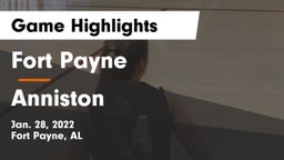 Fort Payne  vs Anniston  Game Highlights - Jan. 28, 2022