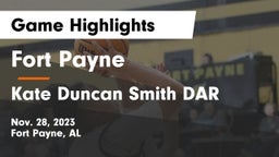 Fort Payne  vs Kate Duncan Smith DAR  Game Highlights - Nov. 28, 2023