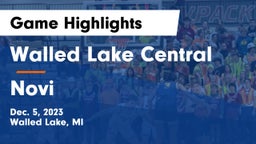 Walled Lake Central  vs Novi  Game Highlights - Dec. 5, 2023