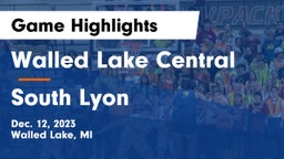 Walled Lake Central  vs South Lyon  Game Highlights - Dec. 12, 2023