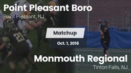 Matchup: Point Pleasant Boro vs. Monmouth Regional  2016