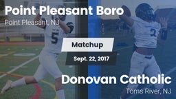 Matchup: Point Pleasant Boro vs. Donovan Catholic  2017