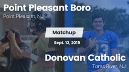 Matchup: Point Pleasant Boro vs. Donovan Catholic  2019