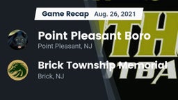 Recap: Point Pleasant Boro  vs. Brick Township Memorial  2021