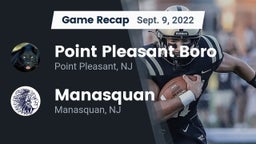 Recap: Point Pleasant Boro  vs. Manasquan  2022