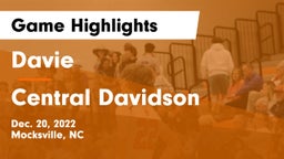 Davie  vs Central Davidson  Game Highlights - Dec. 20, 2022