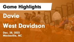 Davie  vs West Davidson Game Highlights - Dec. 28, 2023
