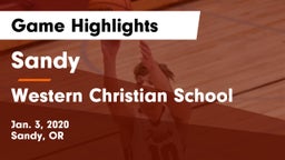Sandy  vs Western Christian School Game Highlights - Jan. 3, 2020