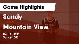 Sandy  vs Mountain View  Game Highlights - Dec. 9, 2023