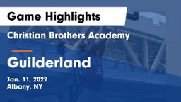 Christian Brothers Academy  vs Guilderland  Game Highlights - Jan. 11, 2022