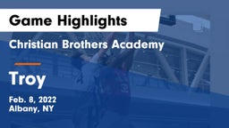 Christian Brothers Academy  vs Troy  Game Highlights - Feb. 8, 2022