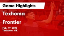 Texhoma  vs Frontier  Game Highlights - Feb. 19, 2022