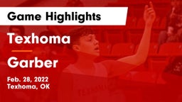 Texhoma  vs Garber  Game Highlights - Feb. 28, 2022