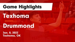 Texhoma  vs Drummond   Game Highlights - Jan. 8, 2022