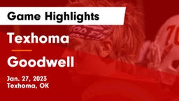 Texhoma  vs Goodwell  Game Highlights - Jan. 27, 2023