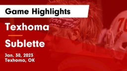 Texhoma  vs Sublette  Game Highlights - Jan. 30, 2023