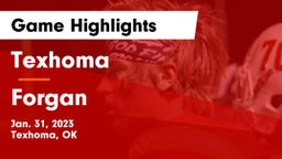 Texhoma  vs Forgan  Game Highlights - Jan. 31, 2023