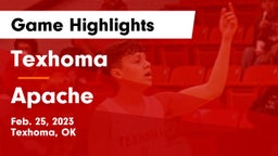 Texhoma  vs Apache  Game Highlights - Feb. 25, 2023