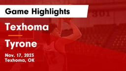 Texhoma  vs Tyrone  Game Highlights - Nov. 17, 2023