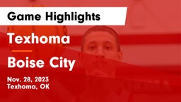 Texhoma  vs Boise City  Game Highlights - Nov. 28, 2023