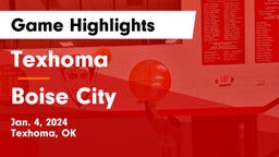 Texhoma  vs Boise City  Game Highlights - Jan. 4, 2024