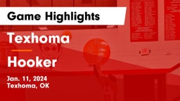 Texhoma  vs Hooker  Game Highlights - Jan. 11, 2024