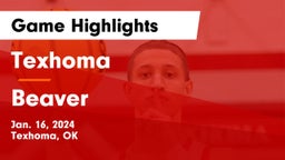 Texhoma  vs Beaver  Game Highlights - Jan. 16, 2024
