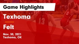 Texhoma  vs Felt  Game Highlights - Nov. 30, 2021