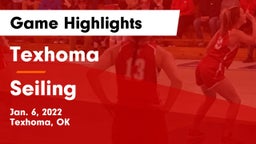 Texhoma  vs Seiling  Game Highlights - Jan. 6, 2022
