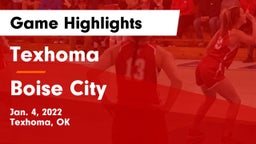 Texhoma  vs Boise City  Game Highlights - Jan. 4, 2022