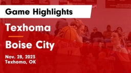 Texhoma  vs Boise City  Game Highlights - Nov. 28, 2023