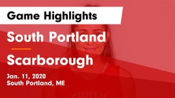 South Portland  vs Scarborough  Game Highlights - Jan. 11, 2020