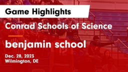 Conrad Schools of Science vs benjamin school  Game Highlights - Dec. 28, 2023