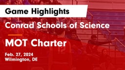 Conrad Schools of Science vs MOT Charter  Game Highlights - Feb. 27, 2024
