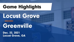Locust Grove  vs Greenville  Game Highlights - Dec. 22, 2021