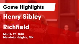 Henry Sibley  vs Richfield  Game Highlights - March 12, 2020