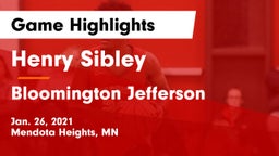 Henry Sibley  vs Bloomington Jefferson  Game Highlights - Jan. 26, 2021