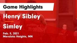 Henry Sibley  vs Simley  Game Highlights - Feb. 5, 2021