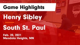Henry Sibley  vs South St. Paul  Game Highlights - Feb. 20, 2021