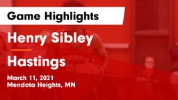 Henry Sibley  vs Hastings  Game Highlights - March 11, 2021