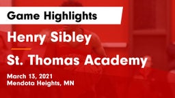 Henry Sibley  vs St. Thomas Academy   Game Highlights - March 13, 2021
