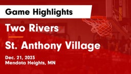 Two Rivers  vs St. Anthony Village  Game Highlights - Dec. 21, 2023