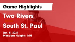 Two Rivers  vs South St. Paul  Game Highlights - Jan. 5, 2024
