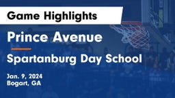 Prince Avenue  vs Spartanburg Day School Game Highlights - Jan. 9, 2024