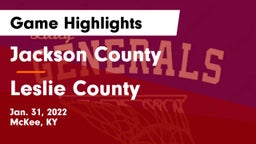 Jackson County  vs Leslie County  Game Highlights - Jan. 31, 2022