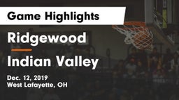 Ridgewood  vs Indian Valley  Game Highlights - Dec. 12, 2019