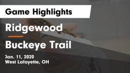 Ridgewood  vs Buckeye Trail  Game Highlights - Jan. 11, 2020