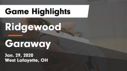 Ridgewood  vs Garaway  Game Highlights - Jan. 29, 2020