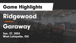 Ridgewood  vs Garaway  Game Highlights - Jan. 27, 2024